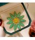 XSB170 - Green Flower Saree Brooch